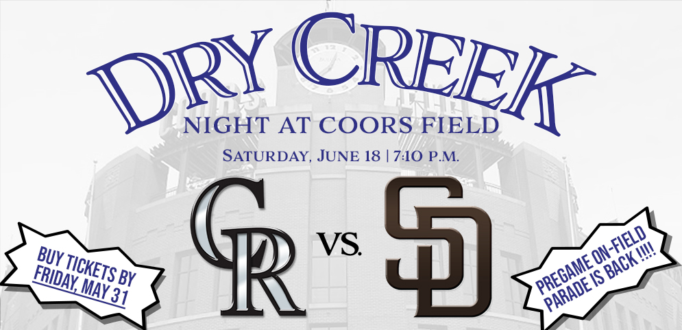 Dry Creek Night at Coors Field